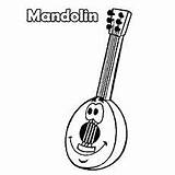 Mandolin Childrens sketch template