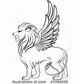 Lion Clipart Winged Illustration Royalty Pams Illustrationsof sketch template