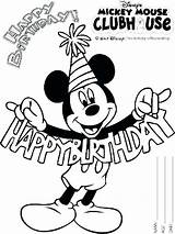 Mouse Clubhouse Coloring Pages Mickey Print Pdf Color Printable Getcolorings Kids Disney sketch template