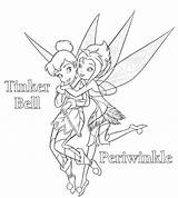Tinkerbell Coloring Pages Fairy Periwinkle Drawing Sister Friends Her Disney Printable Print Colouring Princess Tinker Bell Fairies Color Girls Step sketch template