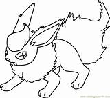 Flareon Pokemon Coloringpages101 sketch template