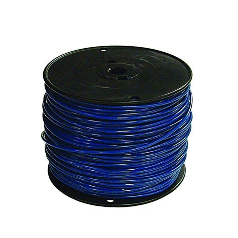 southwire  ft  blue stranded cu thhn wire   home depot