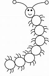 Caterpillar Kids Coloring Drawing Simple Pages Basic Easy Clipart Preschoolers Lessons Hairy Step Draw Preschool Color Drawings Cliparts Round Cartoon sketch template