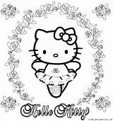 Kitty Hello Birthday Pages Coloring Happy Color Getcolorings Print Printable sketch template