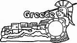 Greece Coloring Ancient Wecoloringpage sketch template