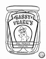 Coloring Pickle Pages Jar Color Adventure sketch template