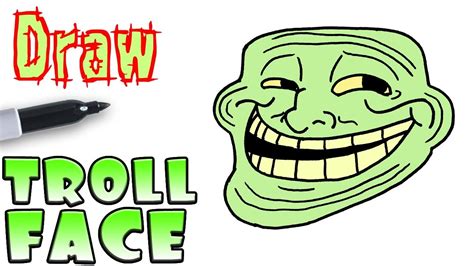 draw trollface youtube