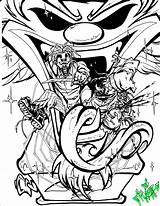 Icp Riddlebox Drawing Mighty Clown Deviantart Drawings Getdrawings Fan sketch template