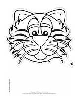 Tiger Mask Masks Animal Printable Choose Board Coloring sketch template