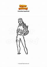Fortnite Loserfruit Ausmalbild Coloriage Supercolored Pages sketch template