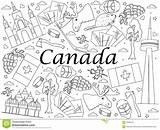 Coloriage Kanada Vecteur Drawn Livre Moose Droits sketch template