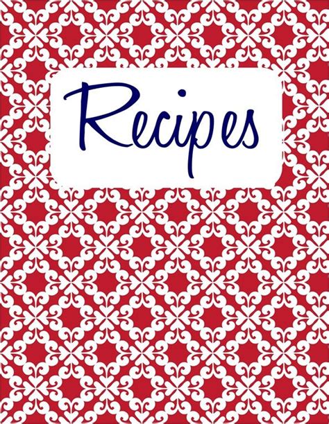 recipe card template   printables recipe book templates