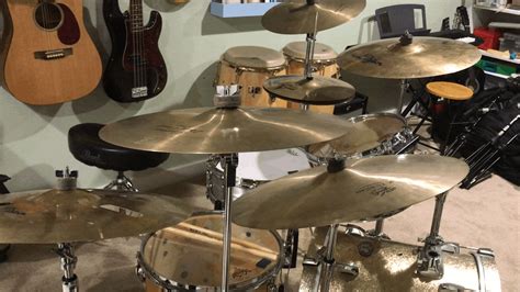 types  cymbals  complete  drum set