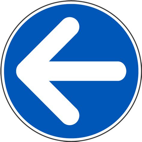 left arrow label