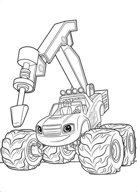 blaze   monster machines coloring pages  coloring pages