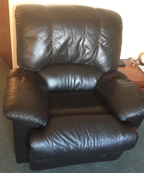 black leather recliner chair  wantage oxfordshire gumtree