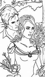 Vampire Diaries Coloring Pages Fanpop Bamon Colour Ii Damon Salvatore Couples Printable Tv Show Template Color Getcolorings Adult Colouring Colo sketch template