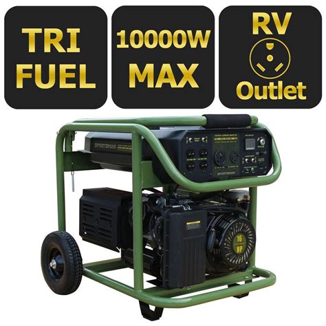 sportsman  watt tri fuel powered electric start portable