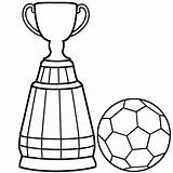 Soccer Coloring Ball Pages Cup Trophy Colouring Football Drawing Printable Print Soccerball Easy Kids Color Clipart Trophies Getdrawings Adults Library sketch template