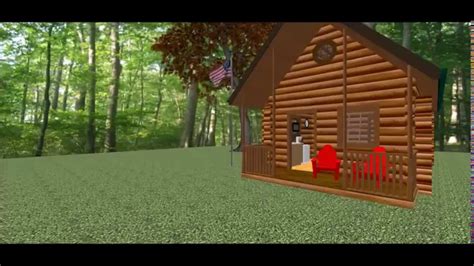 conestoga log cabin kit  outdoorsman      br  ba  sqf youtube