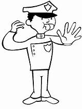 Officer Police Clipart Library Helpers Community Coloring sketch template