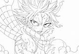 Natsu Tail Fairy Dragneel Lineart Pages Coloring Drawing Lucy Anime Deviantart Template Getdrawings sketch template