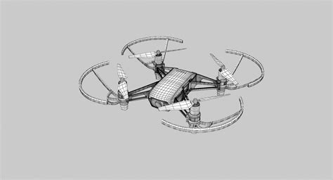 dji tello drone  model turbosquid