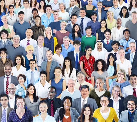 large group  diverse multiethnic people