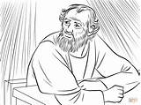 Ananias Paulus Saul Heals Silas Apostel sketch template