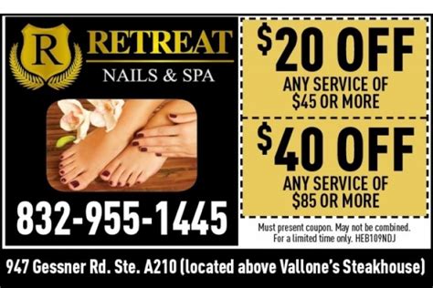 retreat nails spa  coupons nail spa nail salon retreat salons