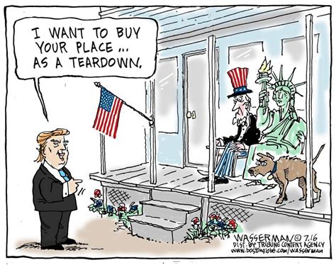 Editorial Cartoon Trump Makes America An Offer The Boston Globe