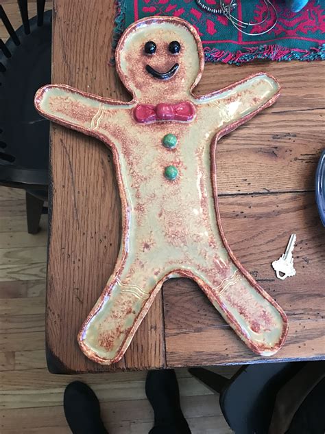 finished product   gingerbread man     turned  kind