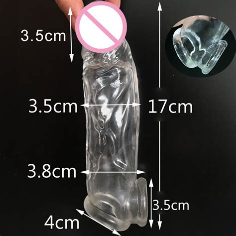 highly elastic crystal condom reusable penis extender