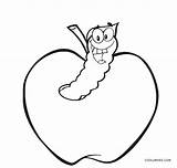 Apple Coloring Pages Printable Kids sketch template