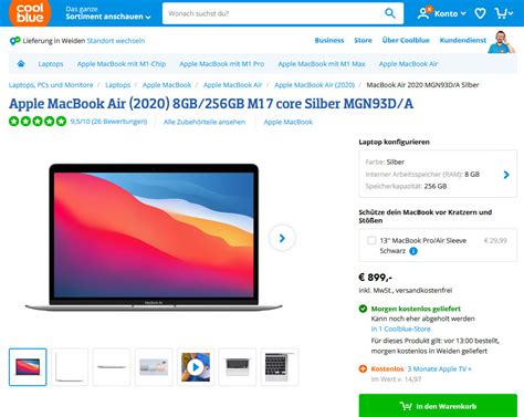 deal apple macbook air mit  wieder zum bestpreis von  euro im angebot notebookcheckcom news