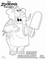 Zootopia Coloring Pages Jerry Jr Disney Sheets Kids Printable Movie Big Mr Children Characters Activity Printables Saw Book Simple Pdf sketch template