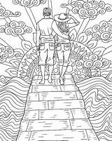 Coloring Pages Romantic Adult Adults Color Printable Getcolorings Colouring People sketch template