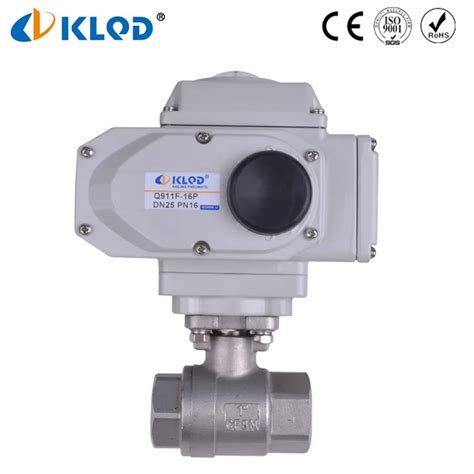 qf  dn electric actuated stainless steel   ball valve  control air water steam
