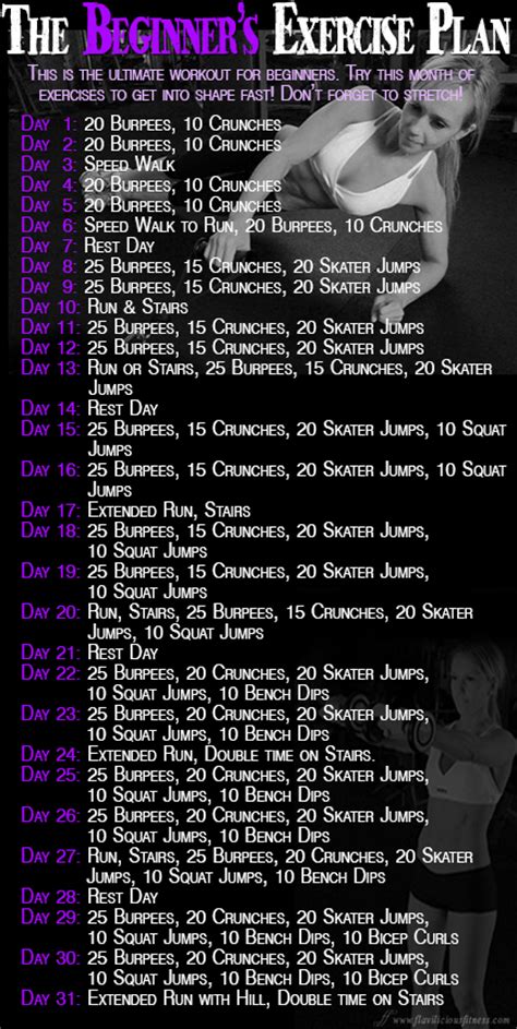 Beautiful Work Out Plans For Women At Home 2 Beginner
