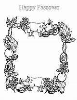 Passover Coloring Pages Lamb God Printable Happy Pesach Color Getcolorings Getdrawings Crafts Lovely Drawing Placemats Colorings sketch template