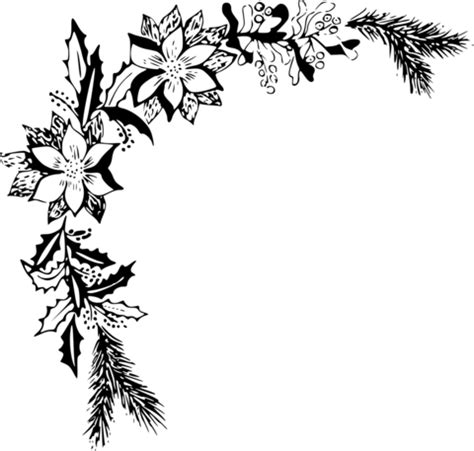 christmas border coloring page  printable coloring pages
