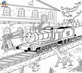 Scenery Drawing Coloring Train Thomas Pages Engine Printable Railway Kids Outline Tank James Station Friends Red Print Color Book Childrens sketch template