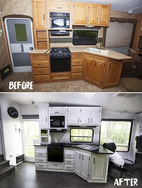 42 amazing rv camper makeover ideas before and after collections rv