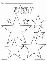 Star Tracing Coloring Worksheets Shapes Pages Cutting Shape Worksheet Printable Multiple sketch template