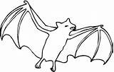 Bat Coloring Pages Kids sketch template