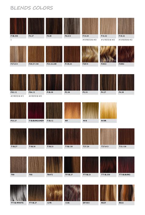 color chart wholesale hair world