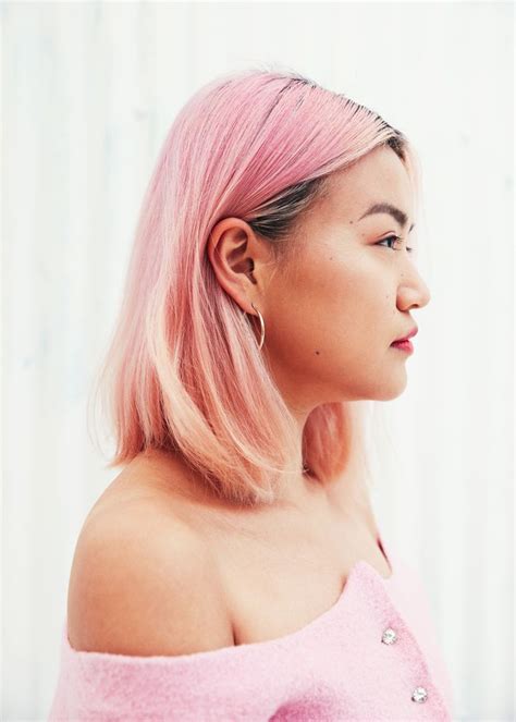 the secret to this electric hair color is pink shampoo