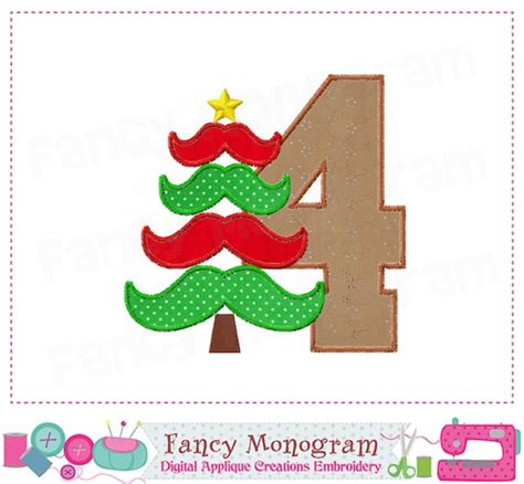 christmas tree number  appliquemy  christmasmy