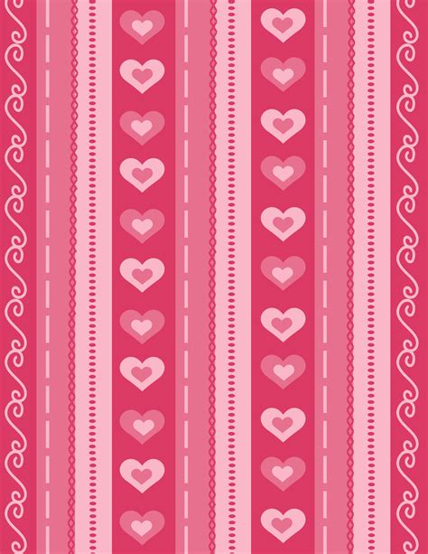 printable valentines day scrapbook paper  love coupons paper