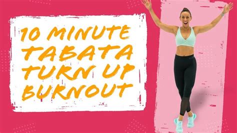 10 minute tabata cardio turn up workout no equipment